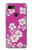 W3924 Cherry Blossom Pink Background Hülle Schutzhülle Taschen und Leder Flip für Google Pixel 3 XL