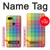 W3942 LGBTQ Rainbow Plaid Tartan Hülle Schutzhülle Taschen und Leder Flip für Google Pixel 3 XL