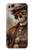 W3949 Steampunk Skull Smoking Hülle Schutzhülle Taschen und Leder Flip für Google Pixel 2