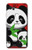 W3929 Cute Panda Eating Bamboo Hülle Schutzhülle Taschen und Leder Flip für Google Pixel 2 XL