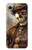 W3949 Steampunk Skull Smoking Hülle Schutzhülle Taschen und Leder Flip für Google Pixel 2 XL