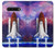 W3913 Colorful Nebula Space Shuttle Hülle Schutzhülle Taschen und Leder Flip für LG V60 ThinQ 5G
