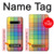 W3942 LGBTQ Rainbow Plaid Tartan Hülle Schutzhülle Taschen und Leder Flip für LG V60 ThinQ 5G