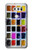 W3956 Watercolor Palette Box Graphic Hülle Schutzhülle Taschen und Leder Flip für LG V30, LG V30 Plus, LG V30S ThinQ, LG V35, LG V35 ThinQ