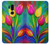 W3926 Colorful Tulip Oil Painting Hülle Schutzhülle Taschen und Leder Flip für LG G7 ThinQ