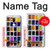 W3956 Watercolor Palette Box Graphic Hülle Schutzhülle Taschen und Leder Flip für LG G7 ThinQ