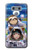 W3915 Raccoon Girl Baby Sloth Astronaut Suit Hülle Schutzhülle Taschen und Leder Flip für LG G6