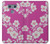 W3924 Cherry Blossom Pink Background Hülle Schutzhülle Taschen und Leder Flip für LG G6