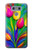 W3926 Colorful Tulip Oil Painting Hülle Schutzhülle Taschen und Leder Flip für LG G6