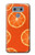 W3946 Seamless Orange Pattern Hülle Schutzhülle Taschen und Leder Flip für LG G6