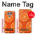 W3946 Seamless Orange Pattern Hülle Schutzhülle Taschen und Leder Flip für LG G6