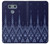 W3950 Textile Thai Blue Pattern Hülle Schutzhülle Taschen und Leder Flip für LG G6