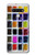 W3956 Watercolor Palette Box Graphic Hülle Schutzhülle Taschen und Leder Flip für LG Stylo 6