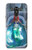 W3912 Cute Little Mermaid Aqua Spa Hülle Schutzhülle Taschen und Leder Flip für LG Q Stylo 4, LG Q Stylus