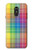 W3942 LGBTQ Rainbow Plaid Tartan Hülle Schutzhülle Taschen und Leder Flip für LG Q Stylo 4, LG Q Stylus