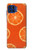 W3946 Seamless Orange Pattern Hülle Schutzhülle Taschen und Leder Flip für Motorola One 5G