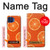 W3946 Seamless Orange Pattern Hülle Schutzhülle Taschen und Leder Flip für Motorola One 5G