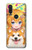 W3918 Baby Corgi Dog Corgi Girl Candy Hülle Schutzhülle Taschen und Leder Flip für Motorola One Action (Moto P40 Power)