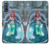 W3911 Cute Little Mermaid Aqua Spa Hülle Schutzhülle Taschen und Leder Flip für Motorola G Pure