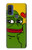 W3945 Pepe Love Middle Finger Hülle Schutzhülle Taschen und Leder Flip für Motorola G Pure
