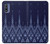 W3950 Textile Thai Blue Pattern Hülle Schutzhülle Taschen und Leder Flip für Motorola G Pure