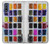 W3956 Watercolor Palette Box Graphic Hülle Schutzhülle Taschen und Leder Flip für Motorola G Pure