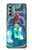 W3912 Cute Little Mermaid Aqua Spa Hülle Schutzhülle Taschen und Leder Flip für Motorola Moto G Stylus 5G (2022)