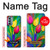 W3926 Colorful Tulip Oil Painting Hülle Schutzhülle Taschen und Leder Flip für Motorola Moto G Stylus 5G (2022)