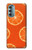 W3946 Seamless Orange Pattern Hülle Schutzhülle Taschen und Leder Flip für Motorola Moto G Stylus 5G (2022)