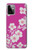 W3924 Cherry Blossom Pink Background Hülle Schutzhülle Taschen und Leder Flip für Motorola Moto G Power (2023) 5G