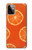 W3946 Seamless Orange Pattern Hülle Schutzhülle Taschen und Leder Flip für Motorola Moto G Power (2023) 5G