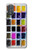 W3956 Watercolor Palette Box Graphic Hülle Schutzhülle Taschen und Leder Flip für Motorola Moto G Power 2022, G Play 2023