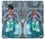 W3911 Cute Little Mermaid Aqua Spa Hülle Schutzhülle Taschen und Leder Flip für Motorola Moto G Power (2021)