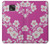 W3924 Cherry Blossom Pink Background Hülle Schutzhülle Taschen und Leder Flip für Motorola Moto G Power (2021)