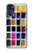 W3956 Watercolor Palette Box Graphic Hülle Schutzhülle Taschen und Leder Flip für Motorola Moto G 5G (2023)