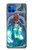 W3912 Cute Little Mermaid Aqua Spa Hülle Schutzhülle Taschen und Leder Flip für Motorola Moto G 5G Plus