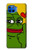 W3945 Pepe Love Middle Finger Hülle Schutzhülle Taschen und Leder Flip für Motorola Moto G 5G Plus