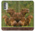W3917 Capybara Family Giant Guinea Pig Hülle Schutzhülle Taschen und Leder Flip für Motorola Moto G51 5G