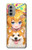 W3918 Baby Corgi Dog Corgi Girl Candy Hülle Schutzhülle Taschen und Leder Flip für Motorola Moto G51 5G