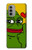 W3945 Pepe Love Middle Finger Hülle Schutzhülle Taschen und Leder Flip für Motorola Moto G51 5G