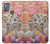 W3916 Alpaca Family Baby Alpaca Hülle Schutzhülle Taschen und Leder Flip für Motorola Moto G50