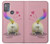 W3923 Cat Bottom Rainbow Tail Hülle Schutzhülle Taschen und Leder Flip für Motorola Moto G50