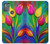 W3926 Colorful Tulip Oil Painting Hülle Schutzhülle Taschen und Leder Flip für Motorola Moto G50