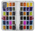 W3956 Watercolor Palette Box Graphic Hülle Schutzhülle Taschen und Leder Flip für Motorola Moto G50