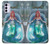 W3911 Cute Little Mermaid Aqua Spa Hülle Schutzhülle Taschen und Leder Flip für Motorola Moto G42