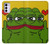 W3945 Pepe Love Middle Finger Hülle Schutzhülle Taschen und Leder Flip für Motorola Moto G42