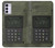 W3959 Military Radio Graphic Print Hülle Schutzhülle Taschen und Leder Flip für Motorola Moto G42