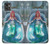 W3911 Cute Little Mermaid Aqua Spa Hülle Schutzhülle Taschen und Leder Flip für Motorola Moto G32