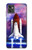 W3913 Colorful Nebula Space Shuttle Hülle Schutzhülle Taschen und Leder Flip für Motorola Moto G32