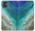 W3920 Abstract Ocean Blue Color Mixed Emerald Hülle Schutzhülle Taschen und Leder Flip für Motorola Moto G32